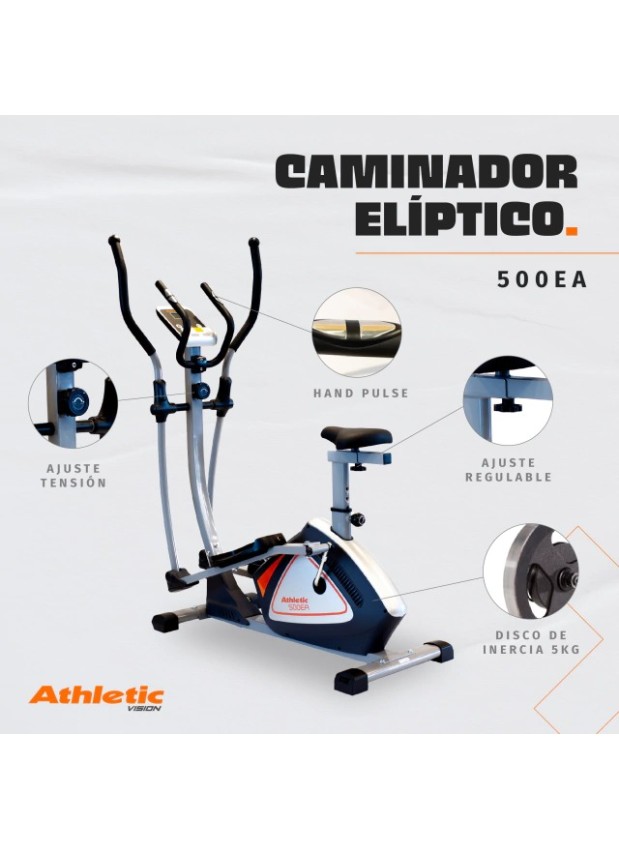 CAMINADOR ELIPTICO ATHLETIC CON ASIENTO 500 EA